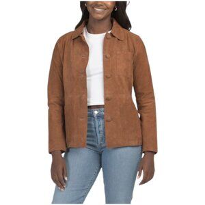 AMAPEL Genuine Suede Blazer Jacket